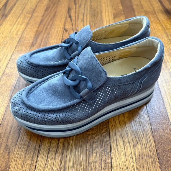 Softwaves Shoes - Softwaves Cassie Suede Platform Slip-on Sneakers